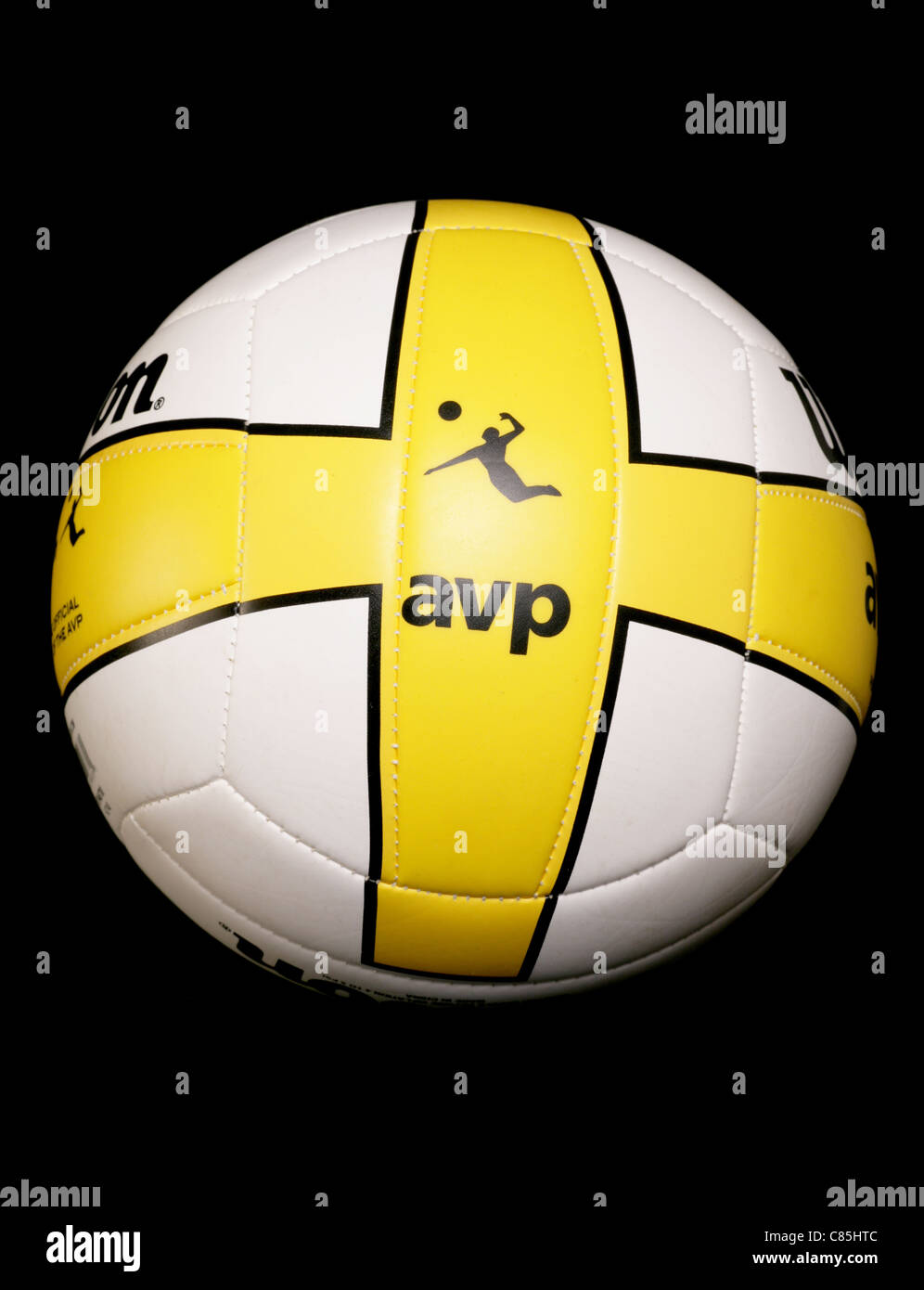 AVP volleyball on black background Stock Photo Alamy