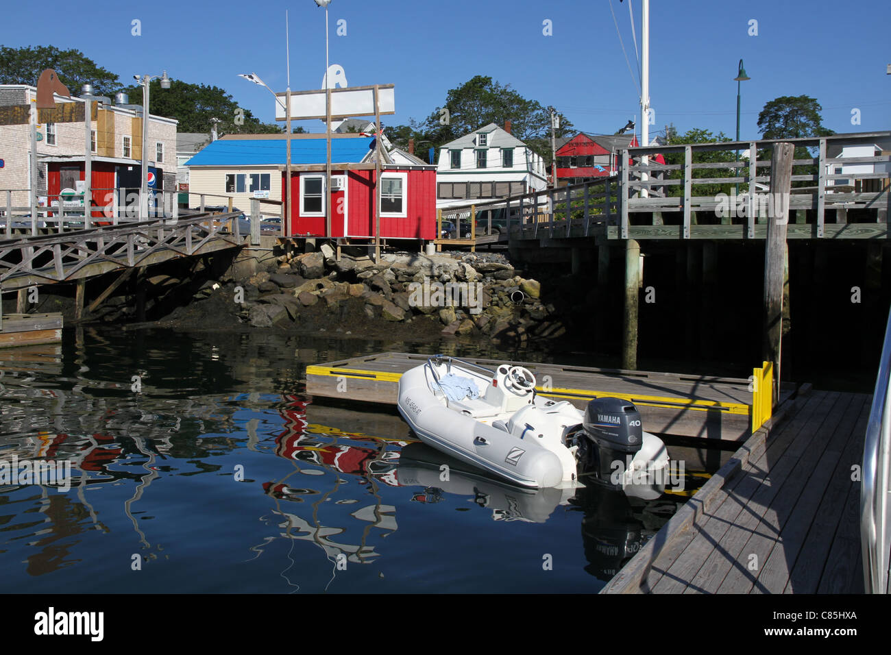 Dinghy Dock Stock Photo Alamy