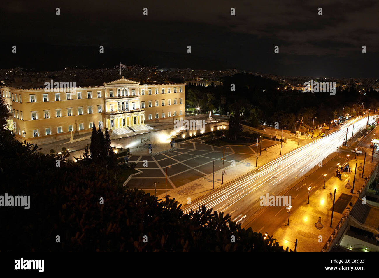 parliament building, Syntagma Square, Athens Stock Photo
