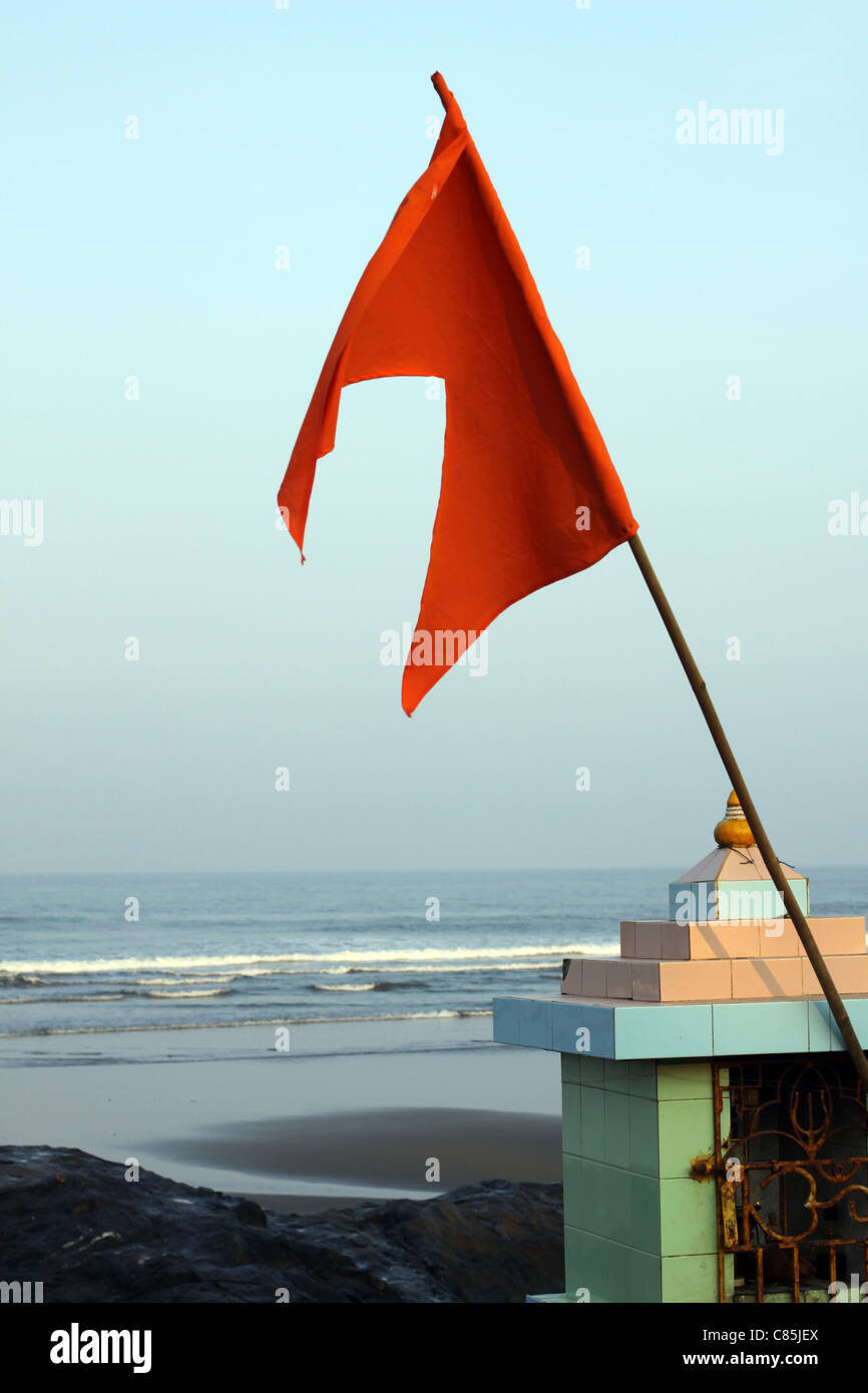 Flag on Temple Stock Photo Alamy
