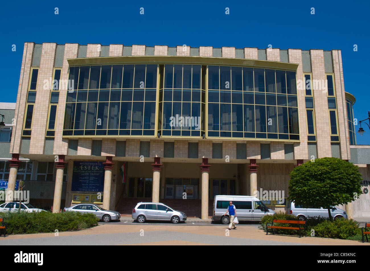 Cultural and conference centre of Kecskemet at Deak Ferenc ter square  Belvaros the city centre Kecskemet Hungary Europe Stock Photo - Alamy