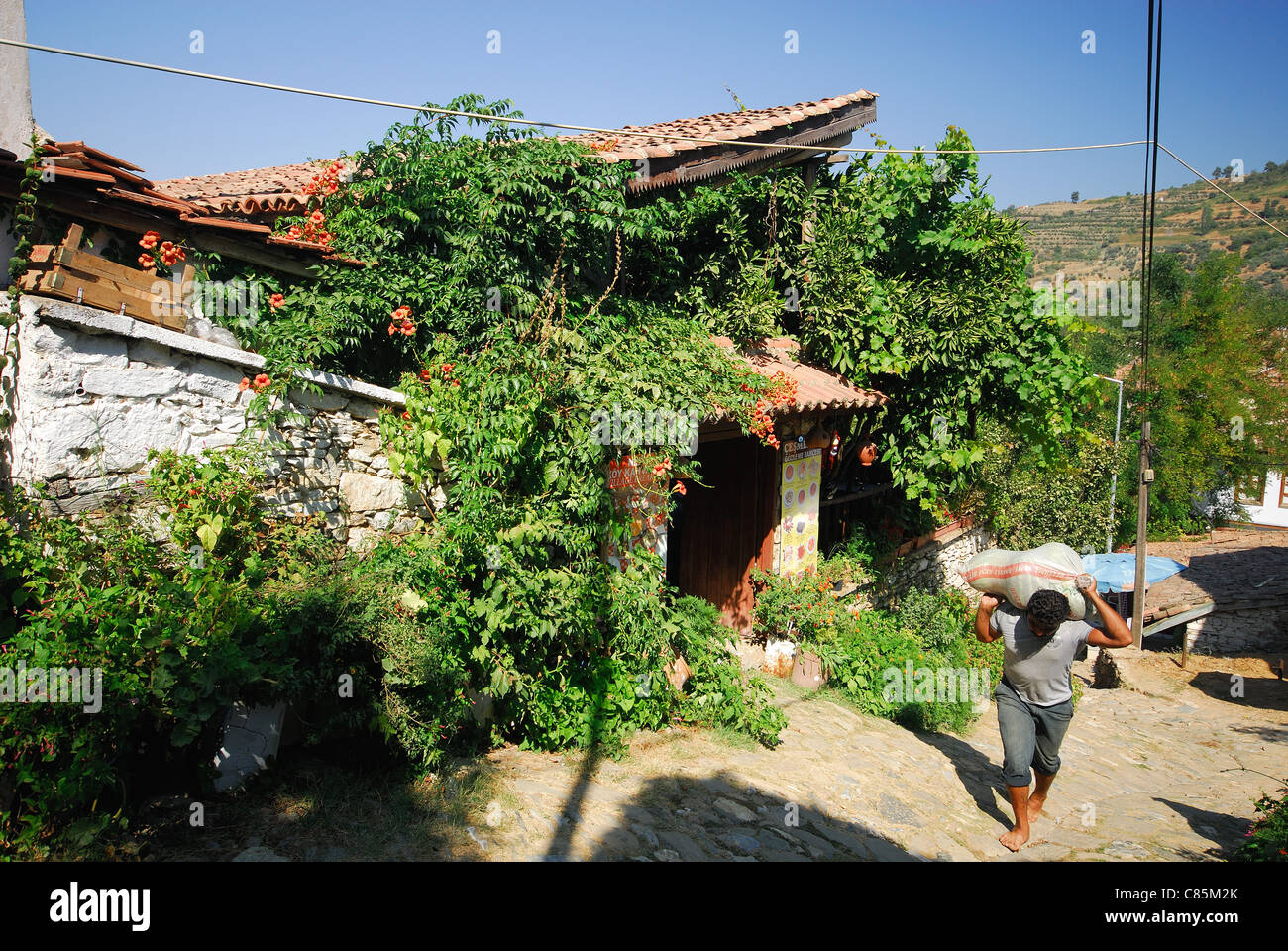 Walking down a steep hill side view hi-res stock photography and images -  Alamy
