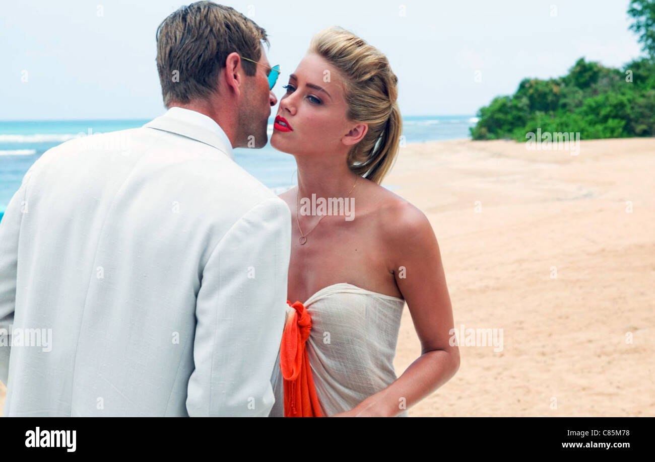 THE RUM DIARY 2011 FilmDistrict/GK Films production with Amber Heard and Aaron Eckhart. Photo Peter Mountain Stock Photo
