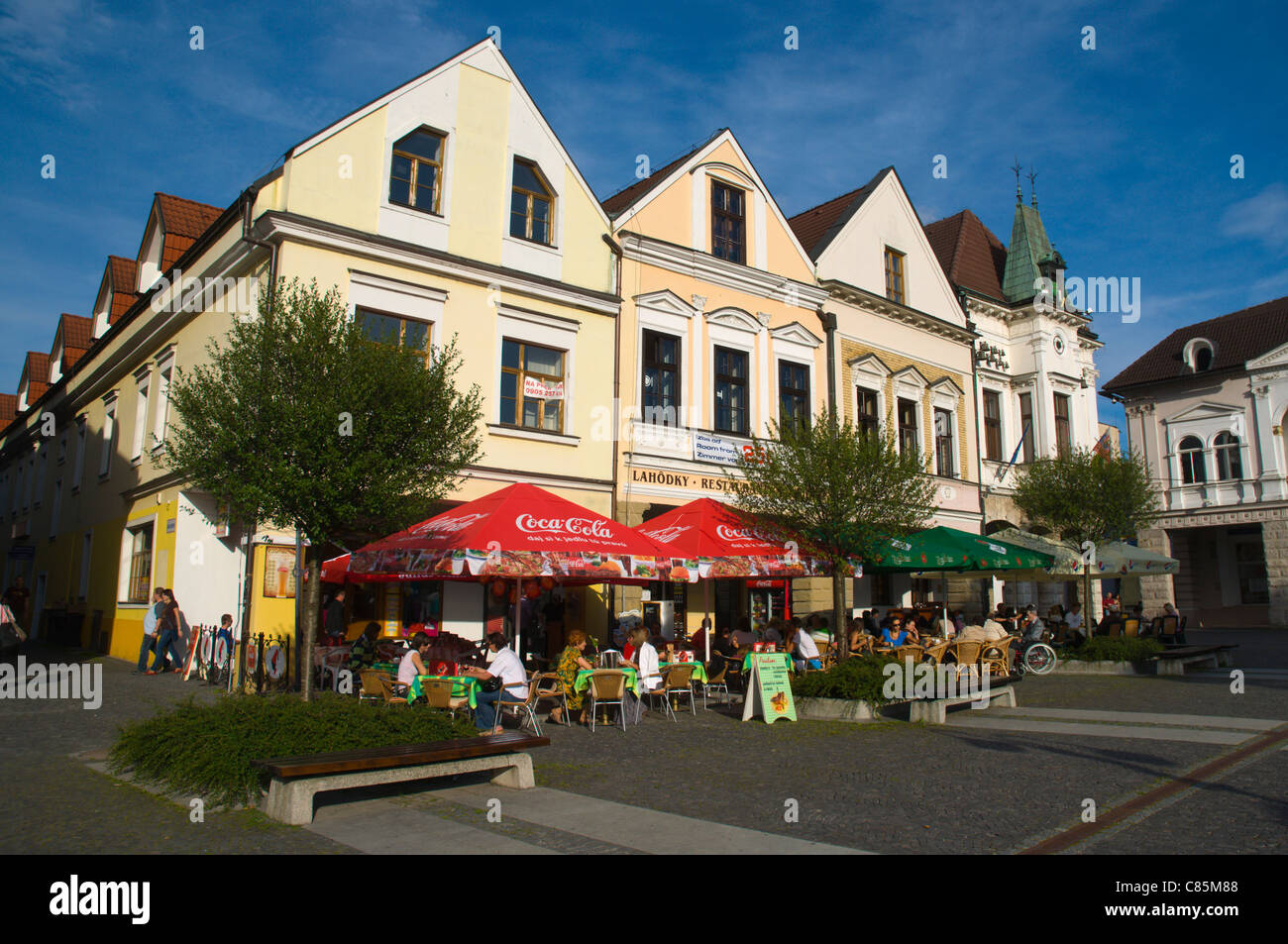 Marianske namestie square old town Žilina Slovakia Europe Stock Photo ...