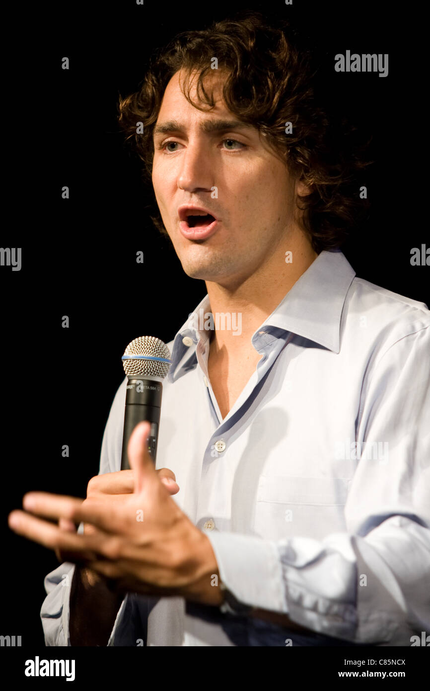Justin Trudeau, Prime Minister of Canada and son of former Prime Minister Pierre Elliott Trudeau Stock Photo
