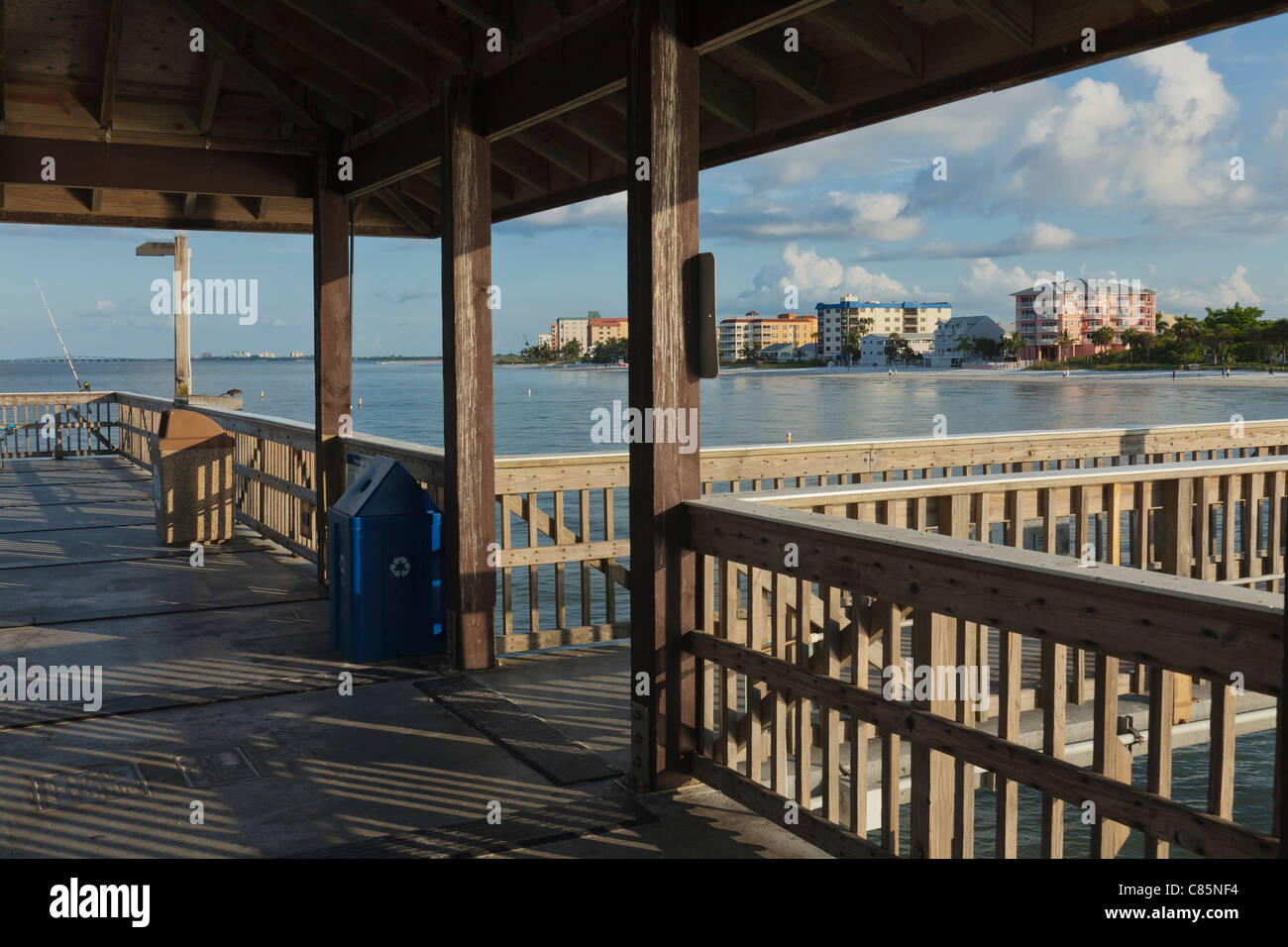 Fishing Pier, Fort Myers Beach, FL, USA Stock Photo