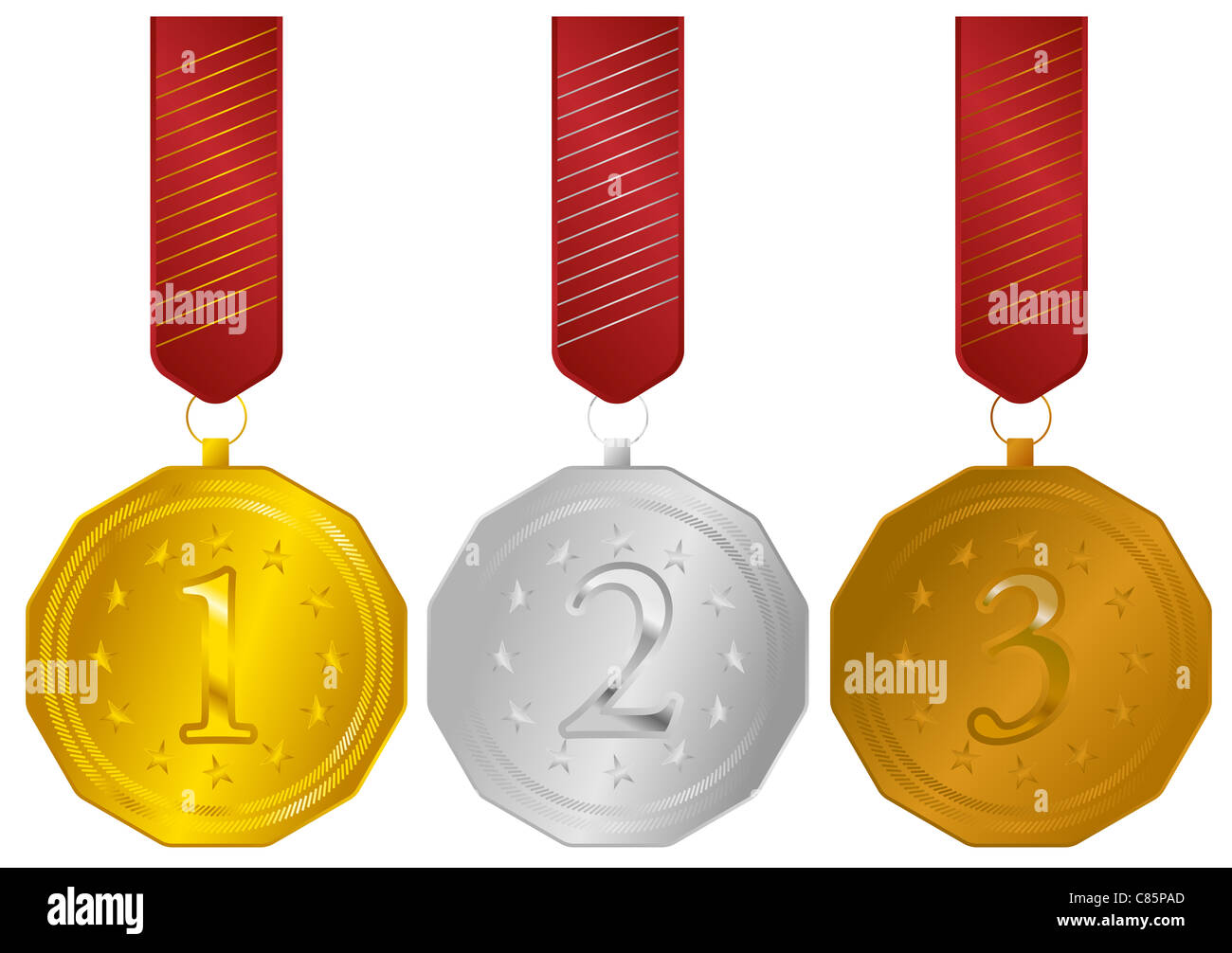 Medals ribbon hi-res stock photography and images - Alamy