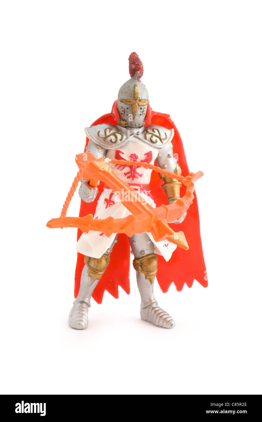 object on white - toy knight close up Stock Photo - Alamy