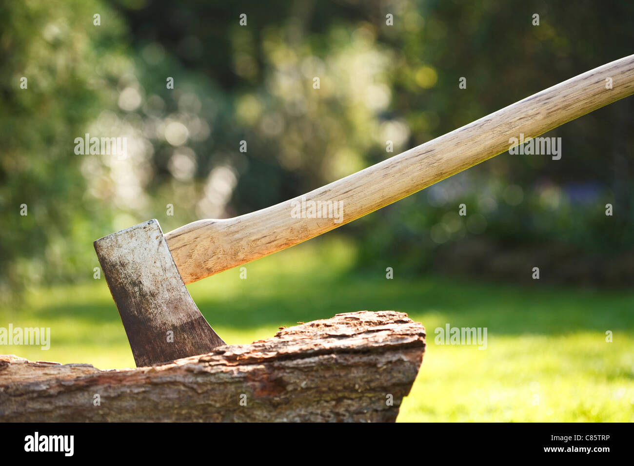 Chopping Block Axe High Resolution Stock Photography and Images Alamy