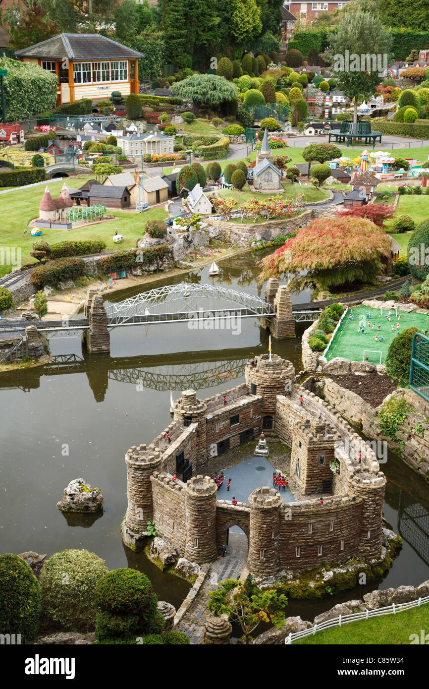 Bekonscot model village and railway, Beaconsfield, Buckinghamshire, UK Stock Photo