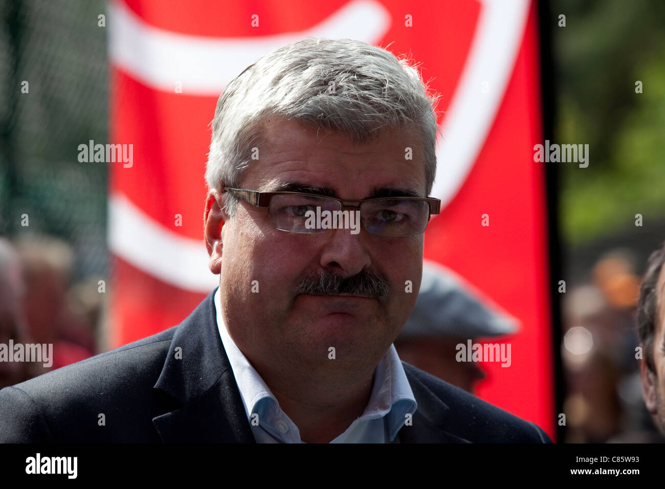 Hakan Juholt Leader Of The Swedish Social Democratic Party Holds Stock Photo Alamy