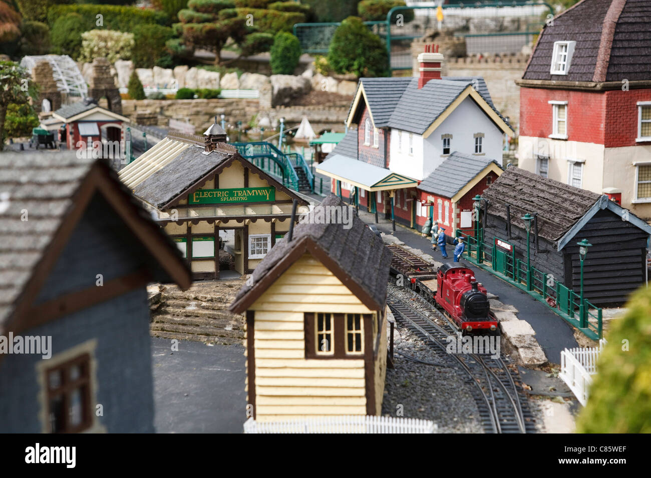 Bekonscot model village and railway, Beaconsfield, Buckinghamshire, UK