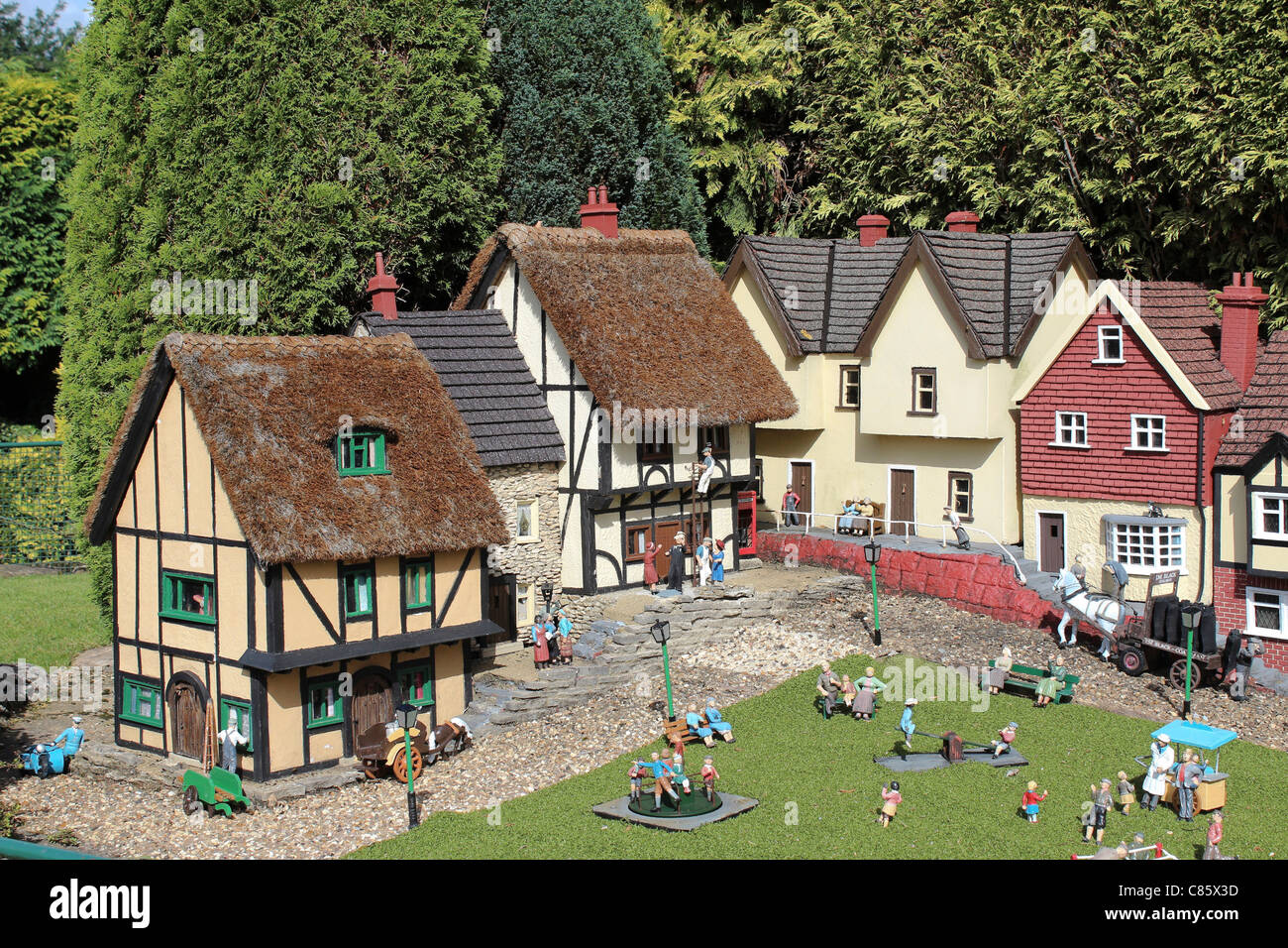 Bekonscot model village and railway, Beaconsfield, Buckinghamshire, UK