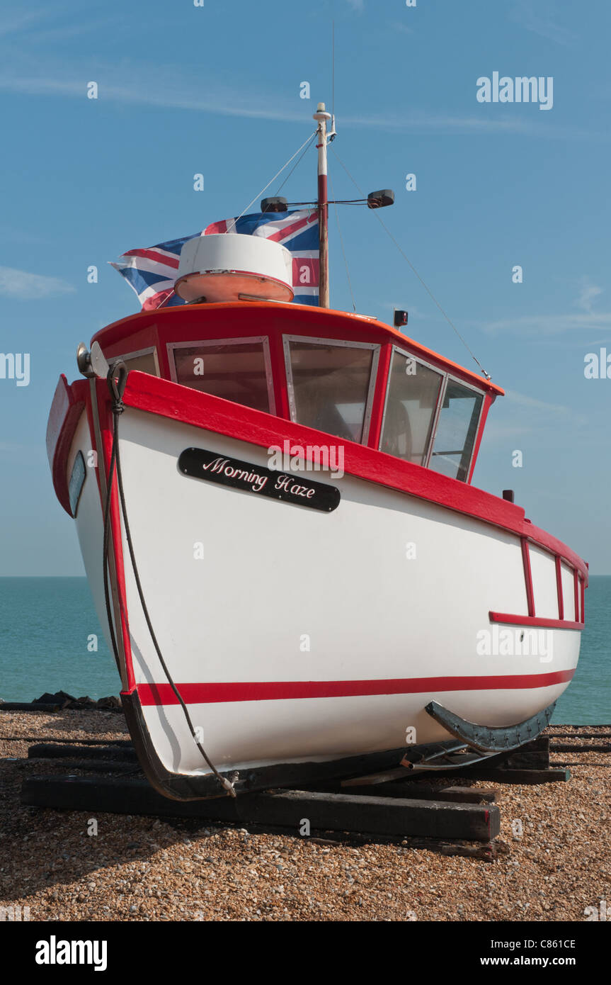 Fishing boat on the beach at Deal, Kent, United Kingdom Stock Photo Alamy