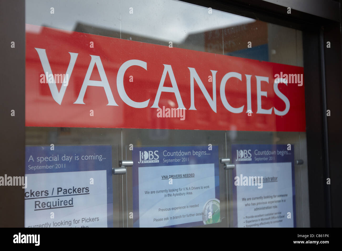 A general view of a branch of the Jobs@Pertemps recruitment agency in Aylesbury, Buckinghamshire Stock Photo