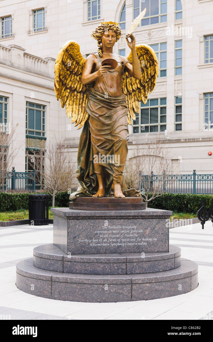 Recording Angel, Nashville Stock Photo