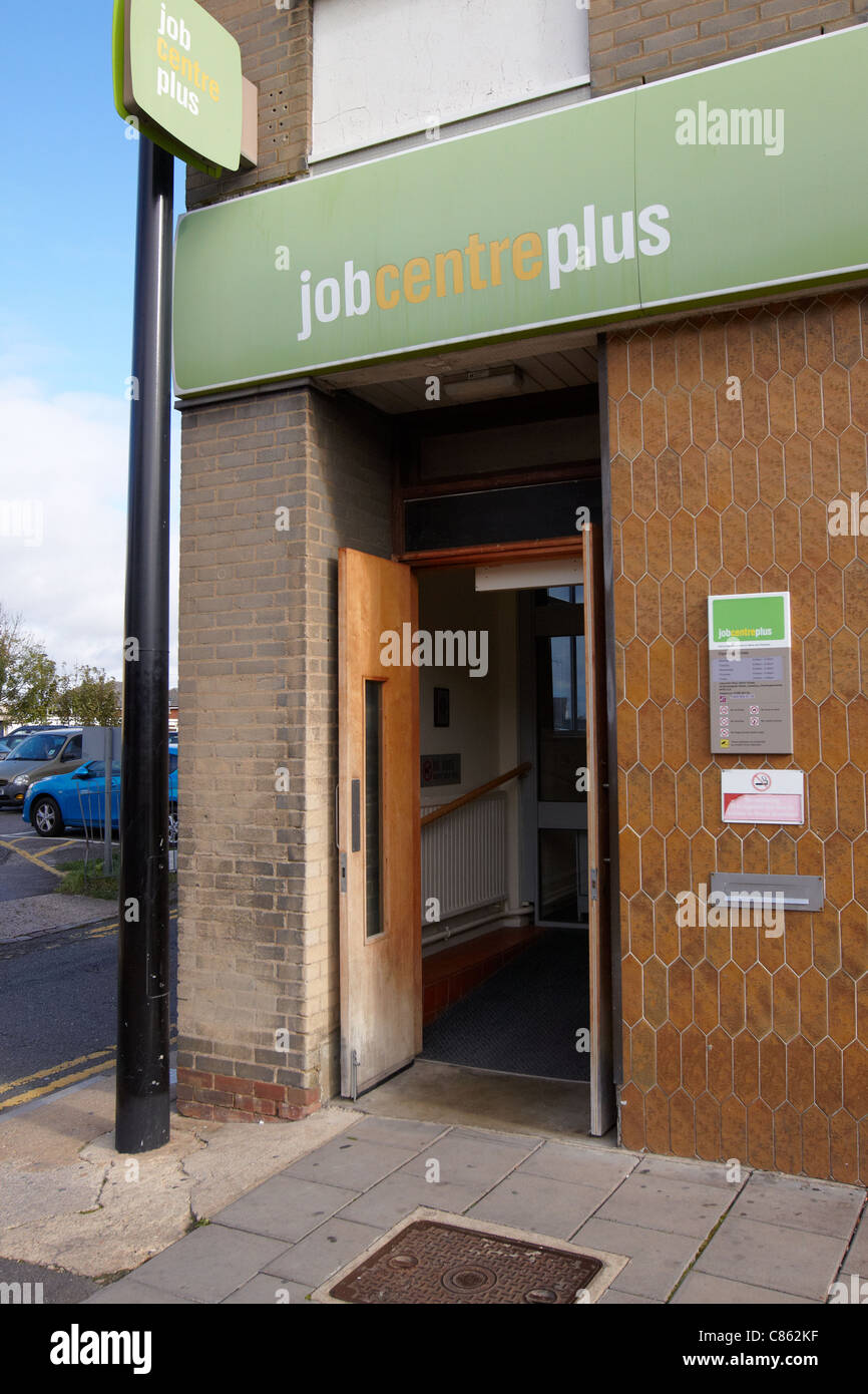 A general view of the Job Centre Plus offices in Aylesbury, Buckinghamshire Stock Photo