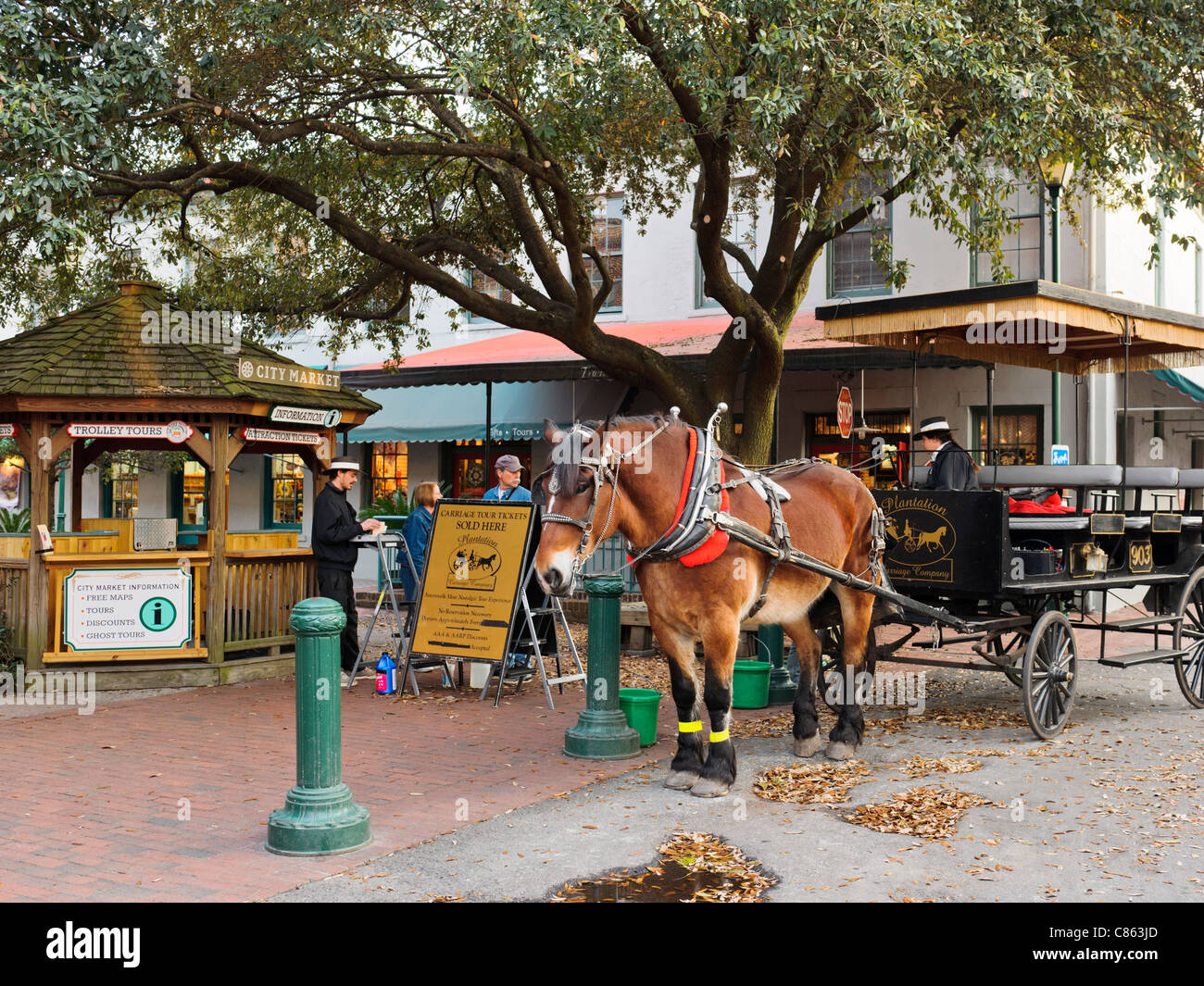 City Market, Savannah Stock Photo