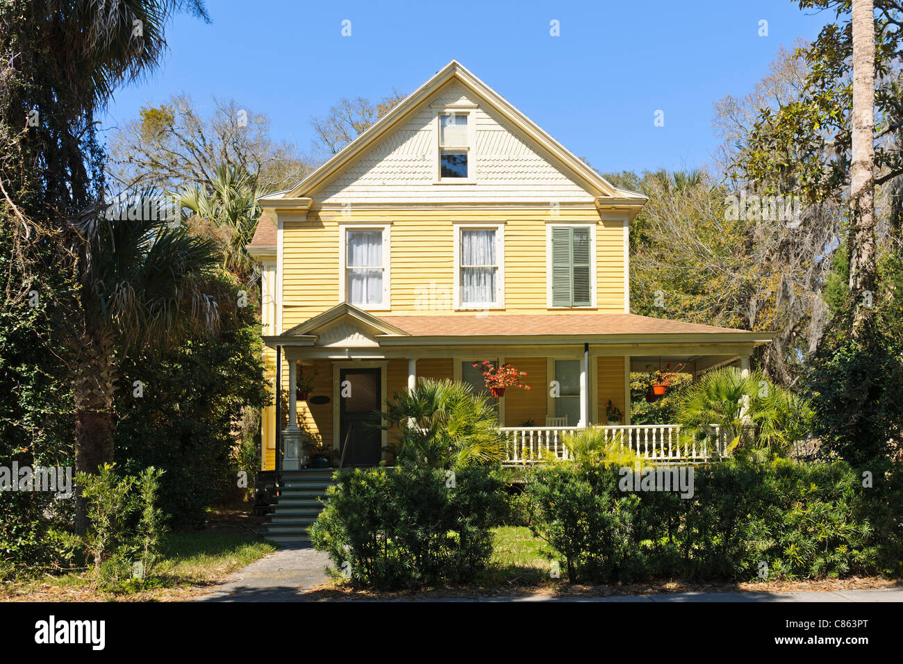 A Victorian house in St Augustine Stock Photo Alamy