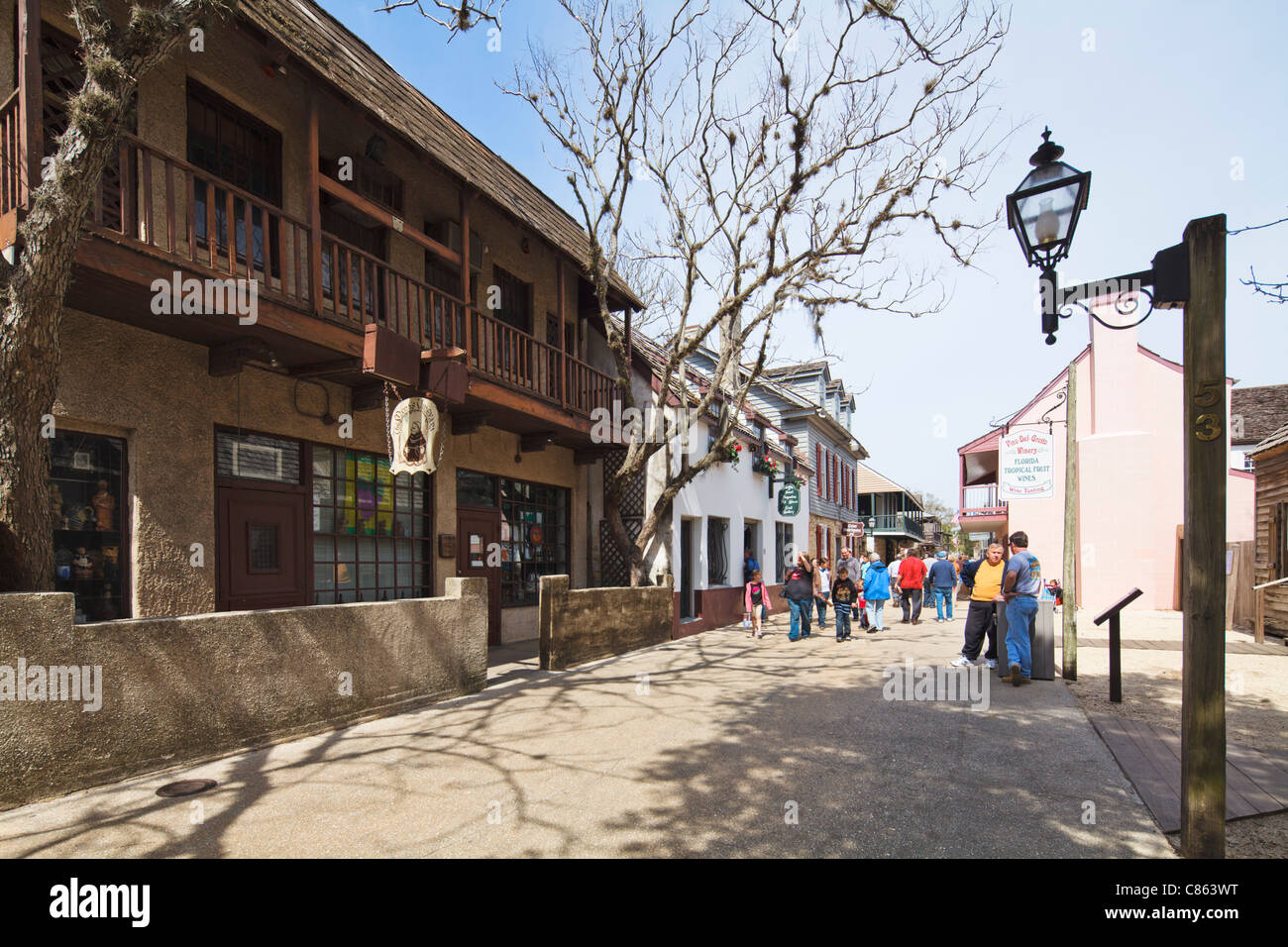 St Georges Street, St Augustine Stock Photo