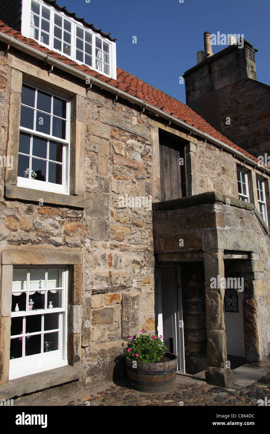 Town of St Andrews, Scotland. Picturesque view of a house in St Andrews North Street. Stock Photo
