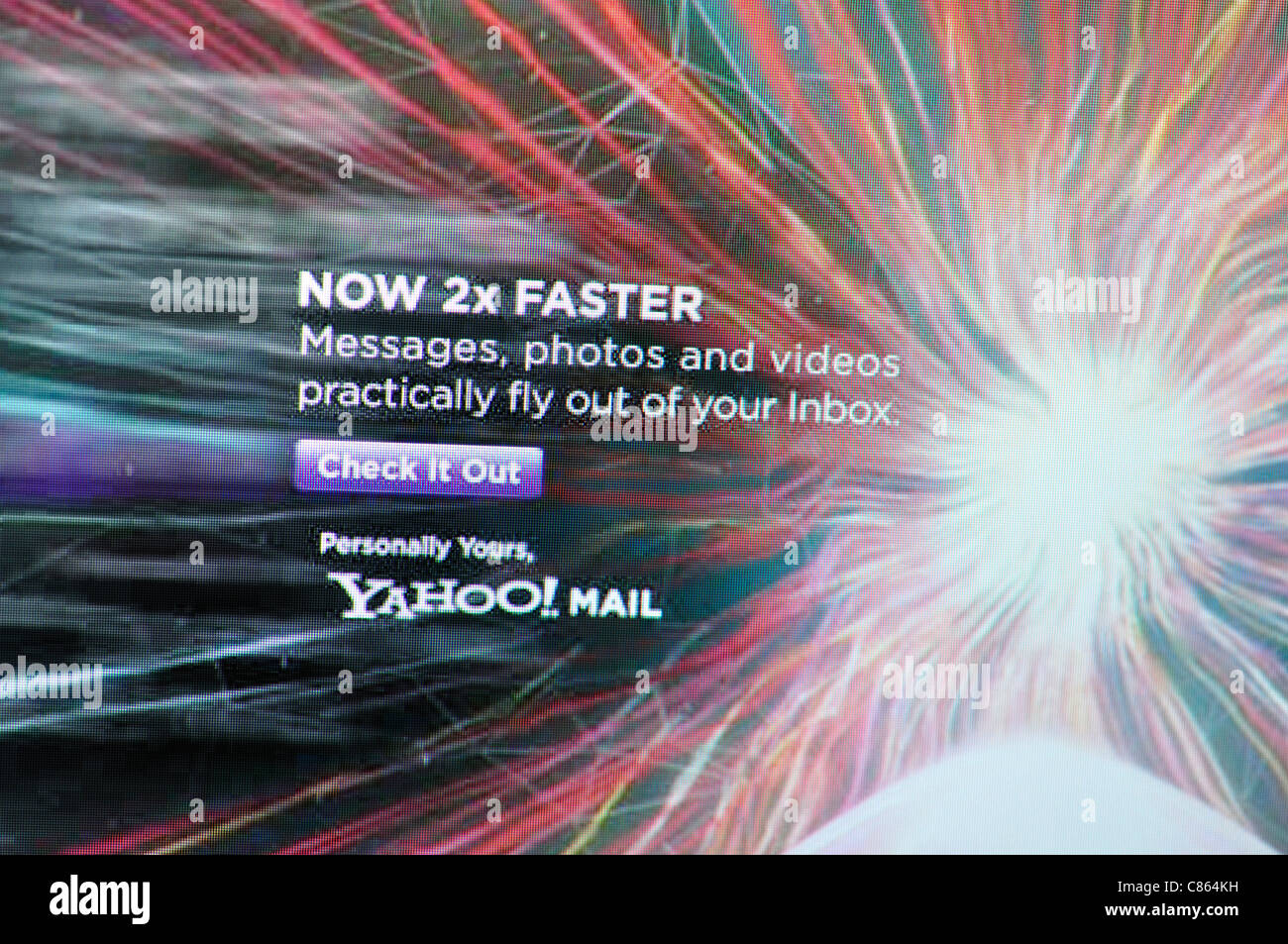 Yahoo mail screen hi-res stock photography and images - Alamy