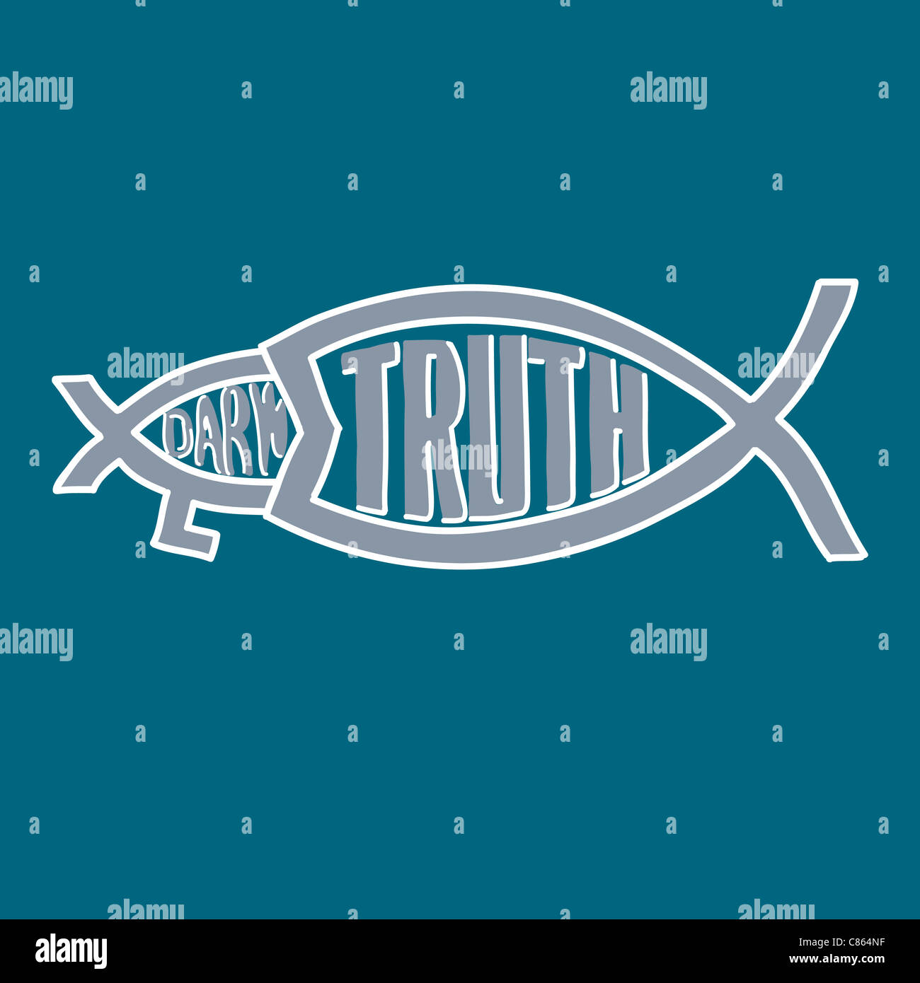 Christian fish and darwin hi-res stock photography and images - Alamy
