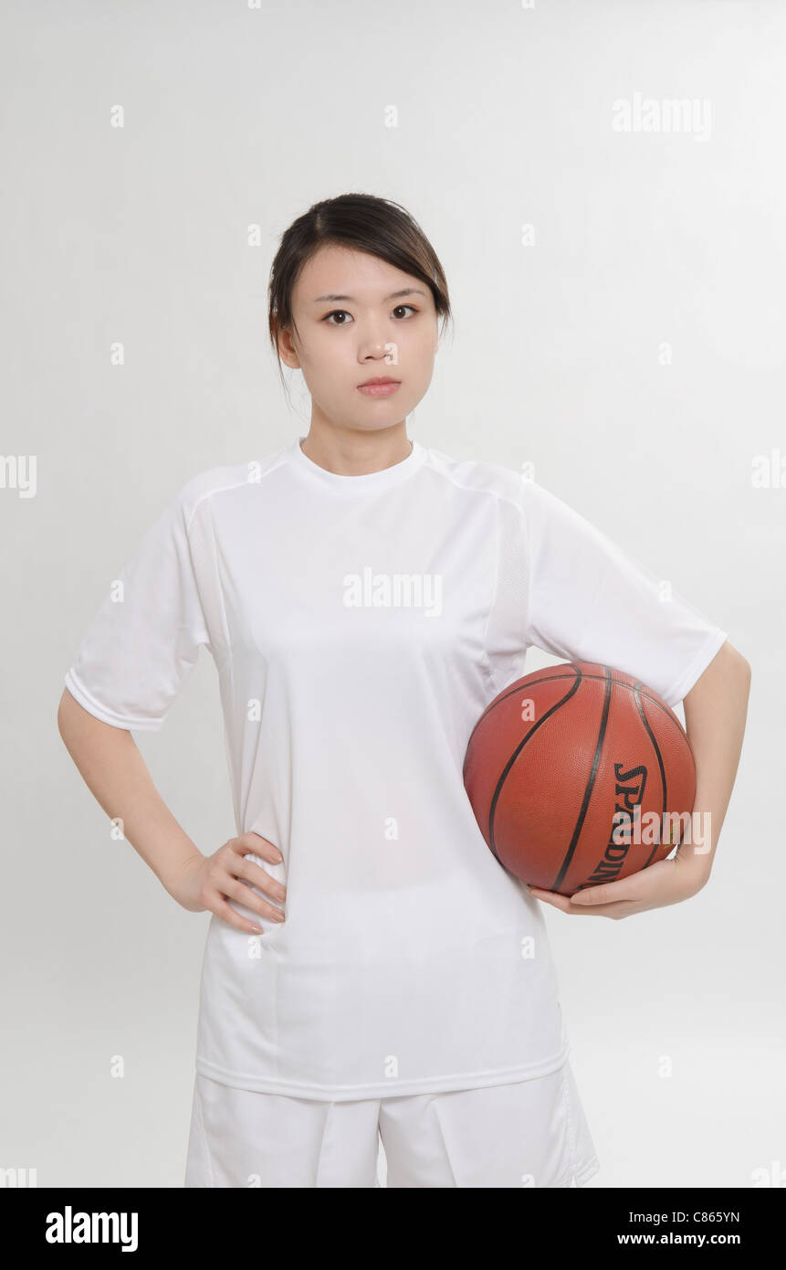 A female basketball player Stock Photo Alamy