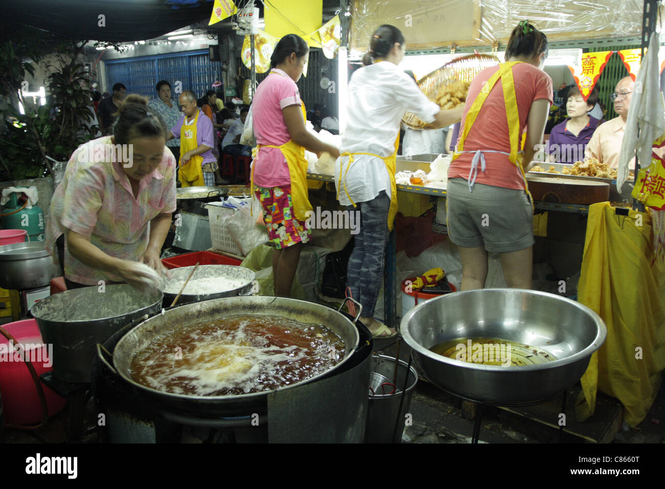 Vegetarian Festival Street Food Bangkok S Chinatown Thailand