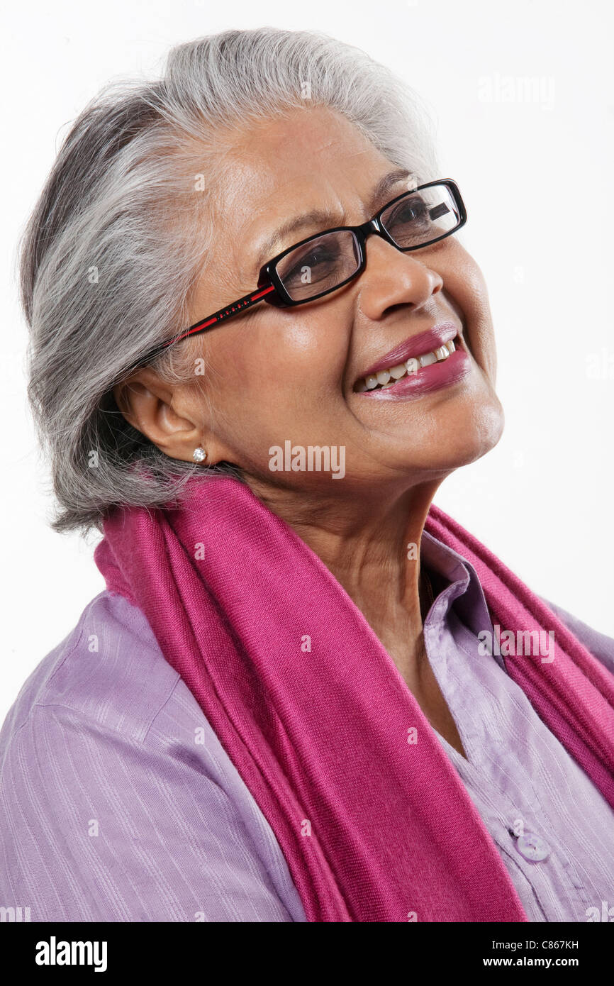 Portrait of an old woman Stock Photo
