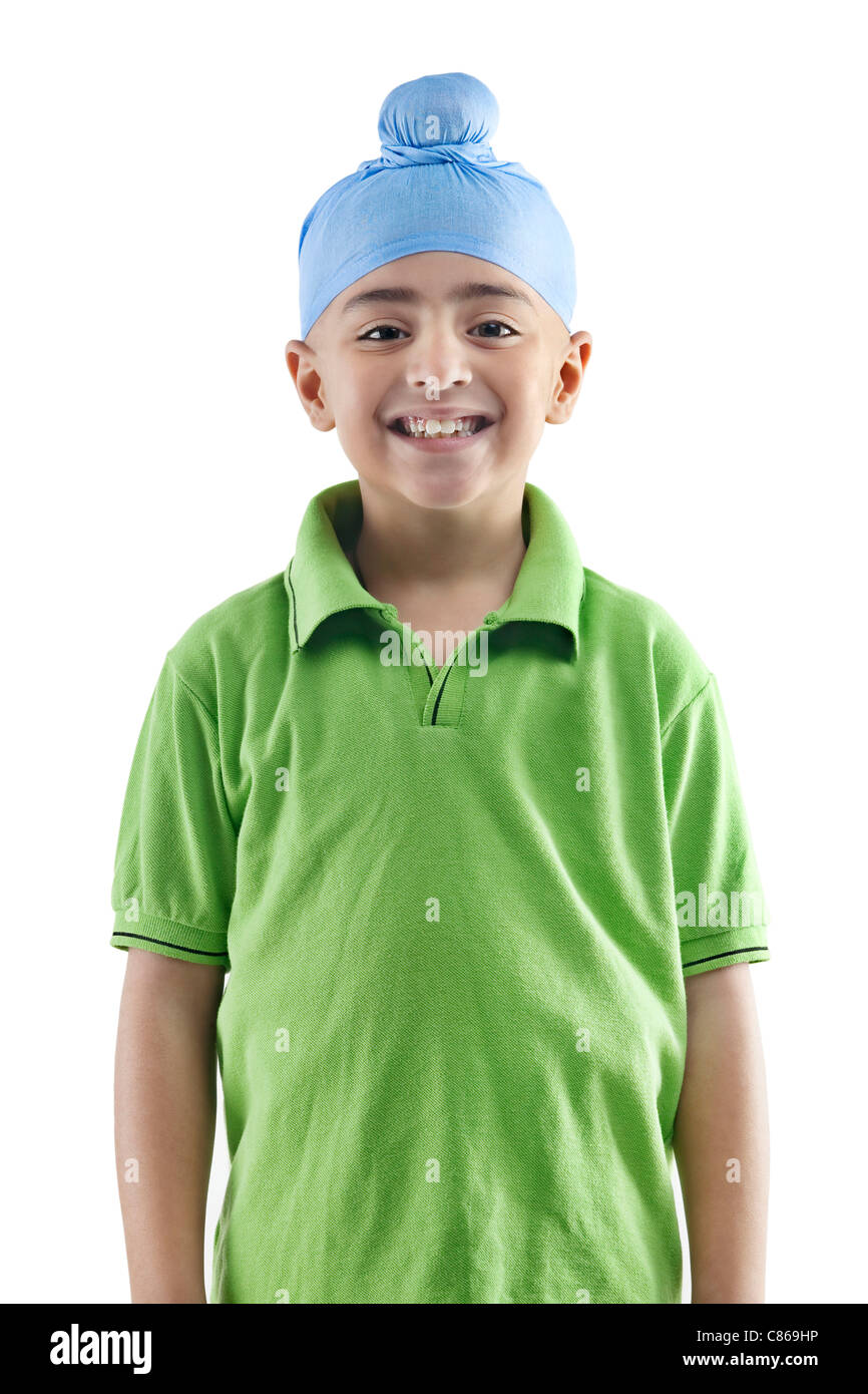 Portrait of a Sikh boy Stock Photo Alamy