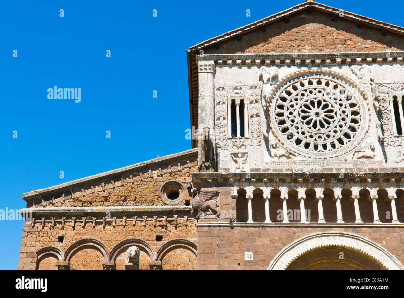 San Pietro Church Tuscania Viterbo Province Latium Italy Stock 