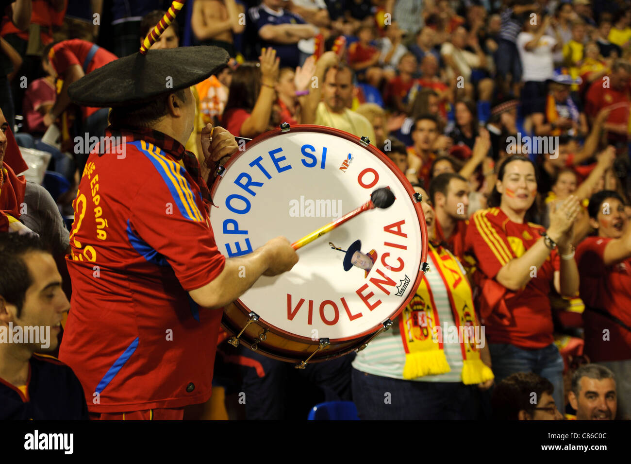 Football fan with drum hires stock photography and images Alamy