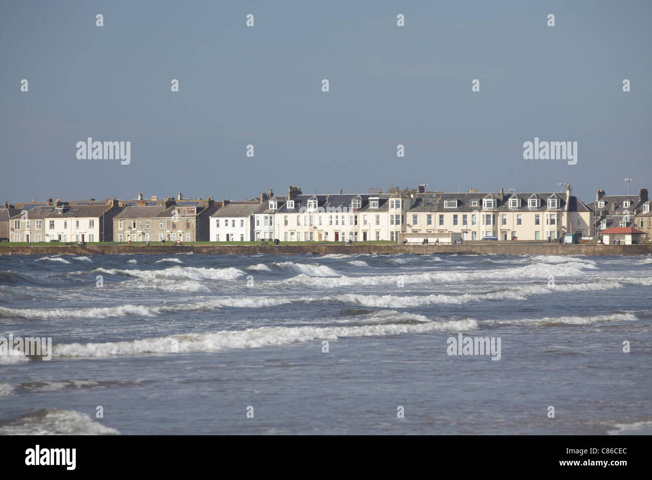 South Beach in the seaside town of Troon, South Ayrshire, Scotland, UK
