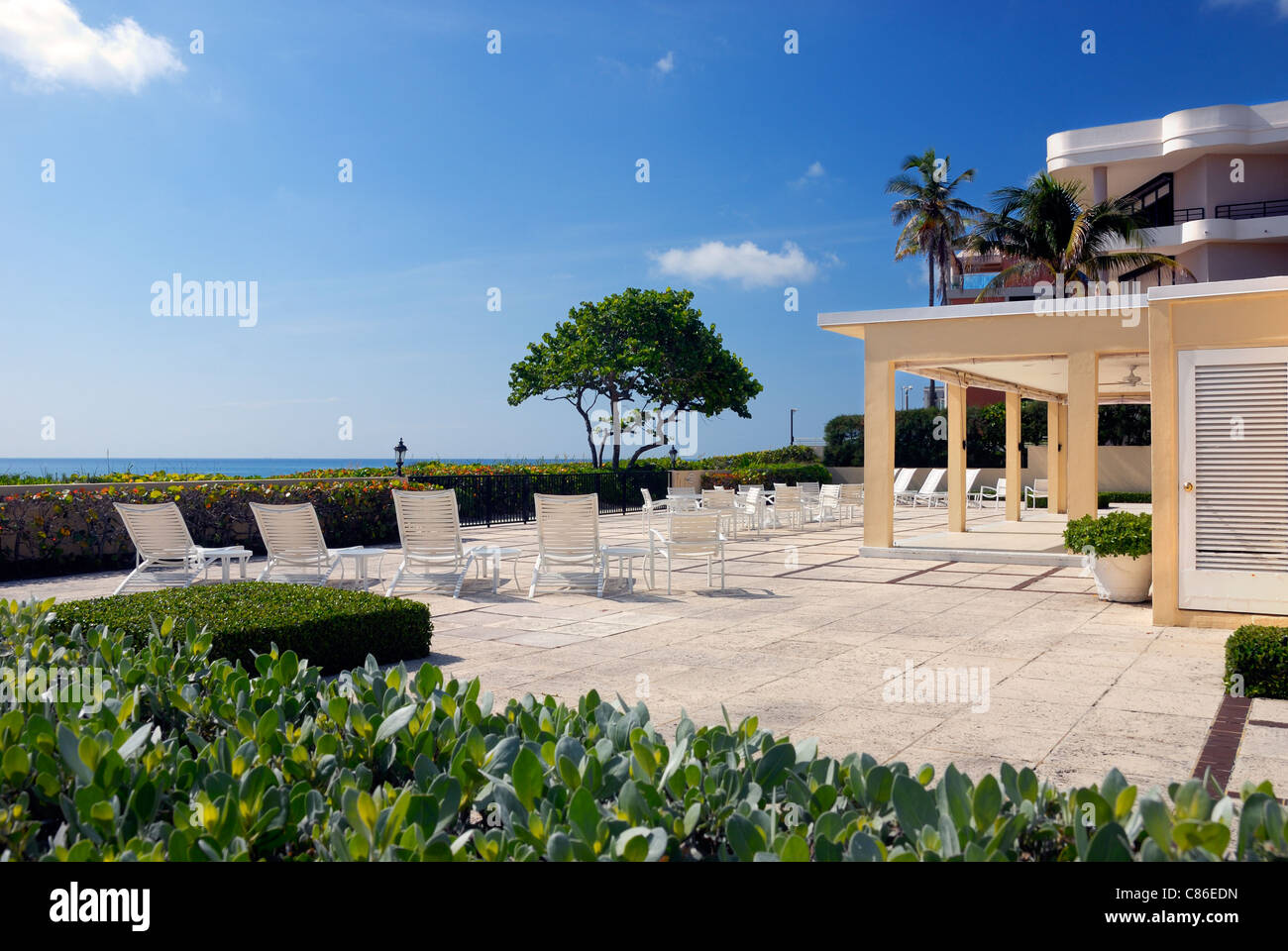 Patio, Palm Beach, Florida, USA Stock Photo Alamy