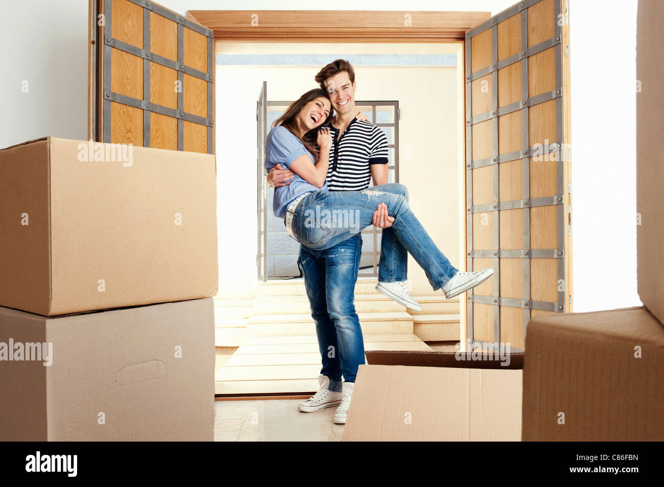 Carrying over the threshold hires stock photography and images Alamy