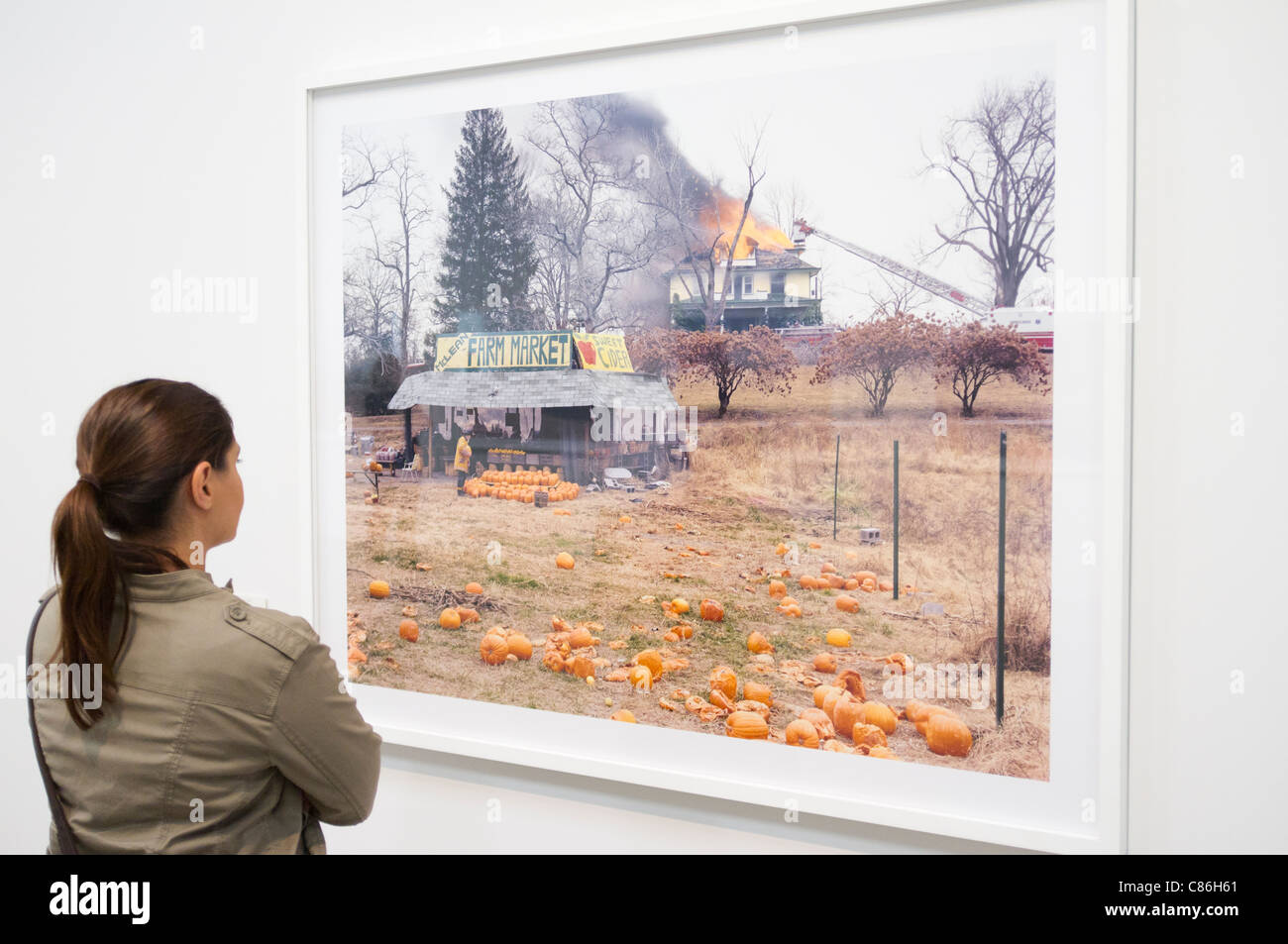 Exhibition of photography by Joel Sternfeld at Folkwang Museum in Essen Germany Stock Photo