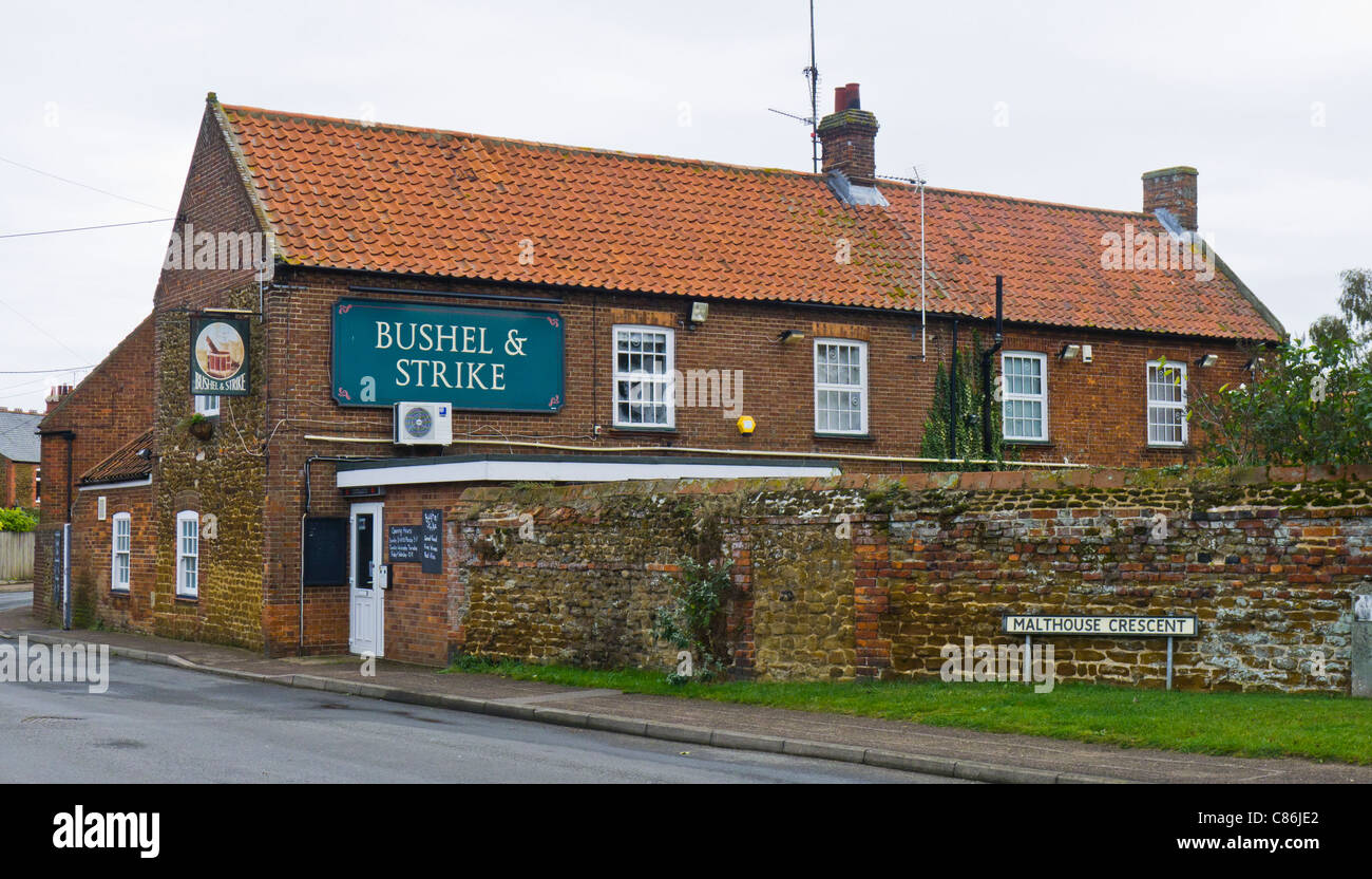 The Bushel and Strike public house in Heacham on the Norfolk coast
