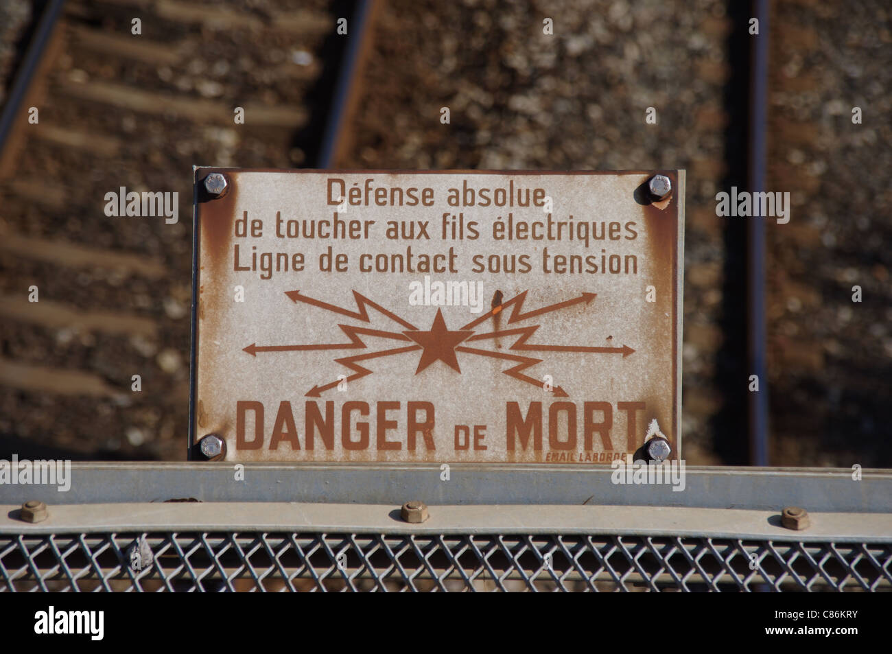 Danger De Mort High Resolution Stock Photography And Images Alamy