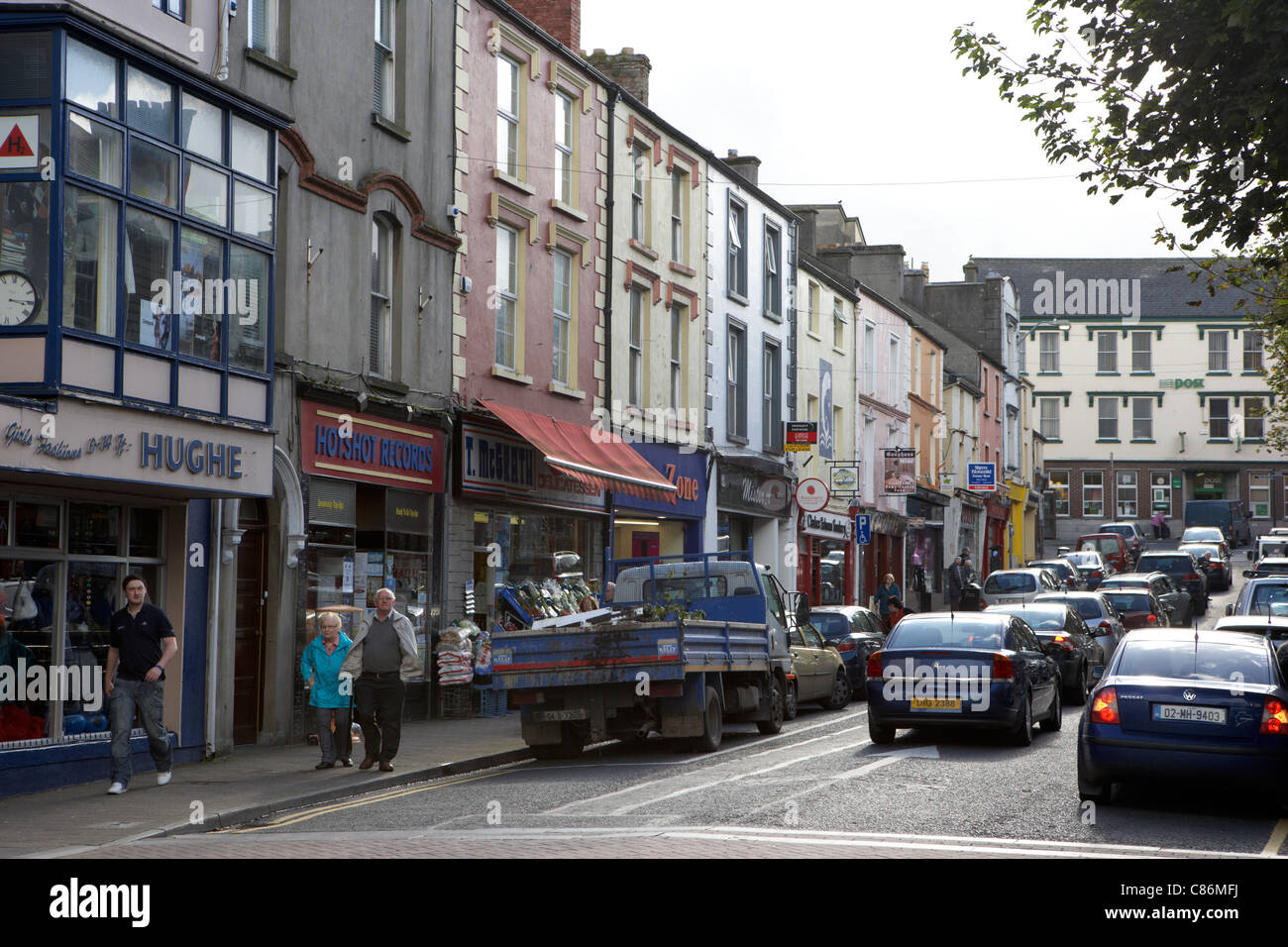 old shops in o'rahilly street ballina town centre county mayo republic