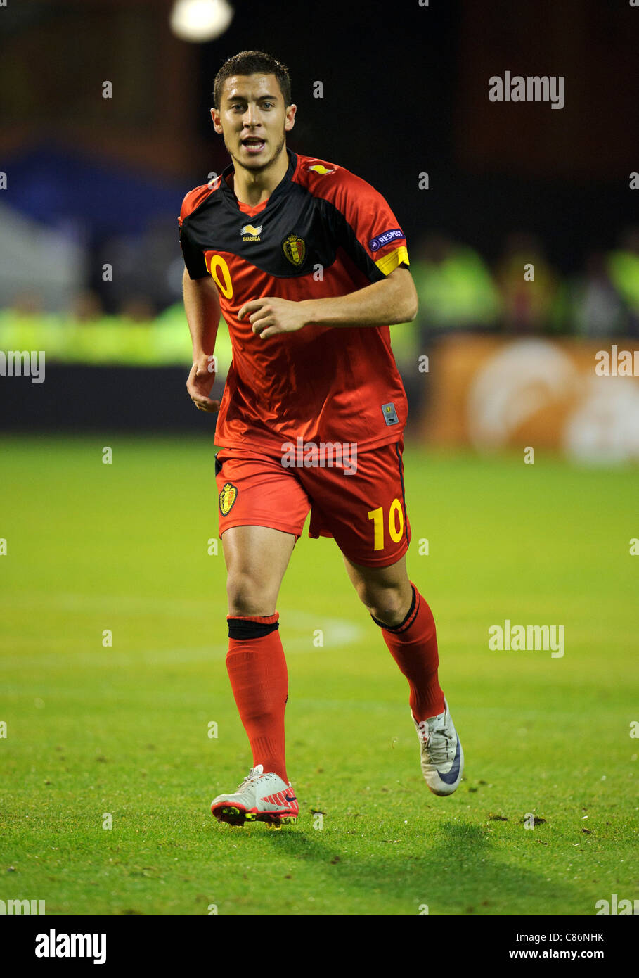 Eden Hazard of Belgium Stock Photo