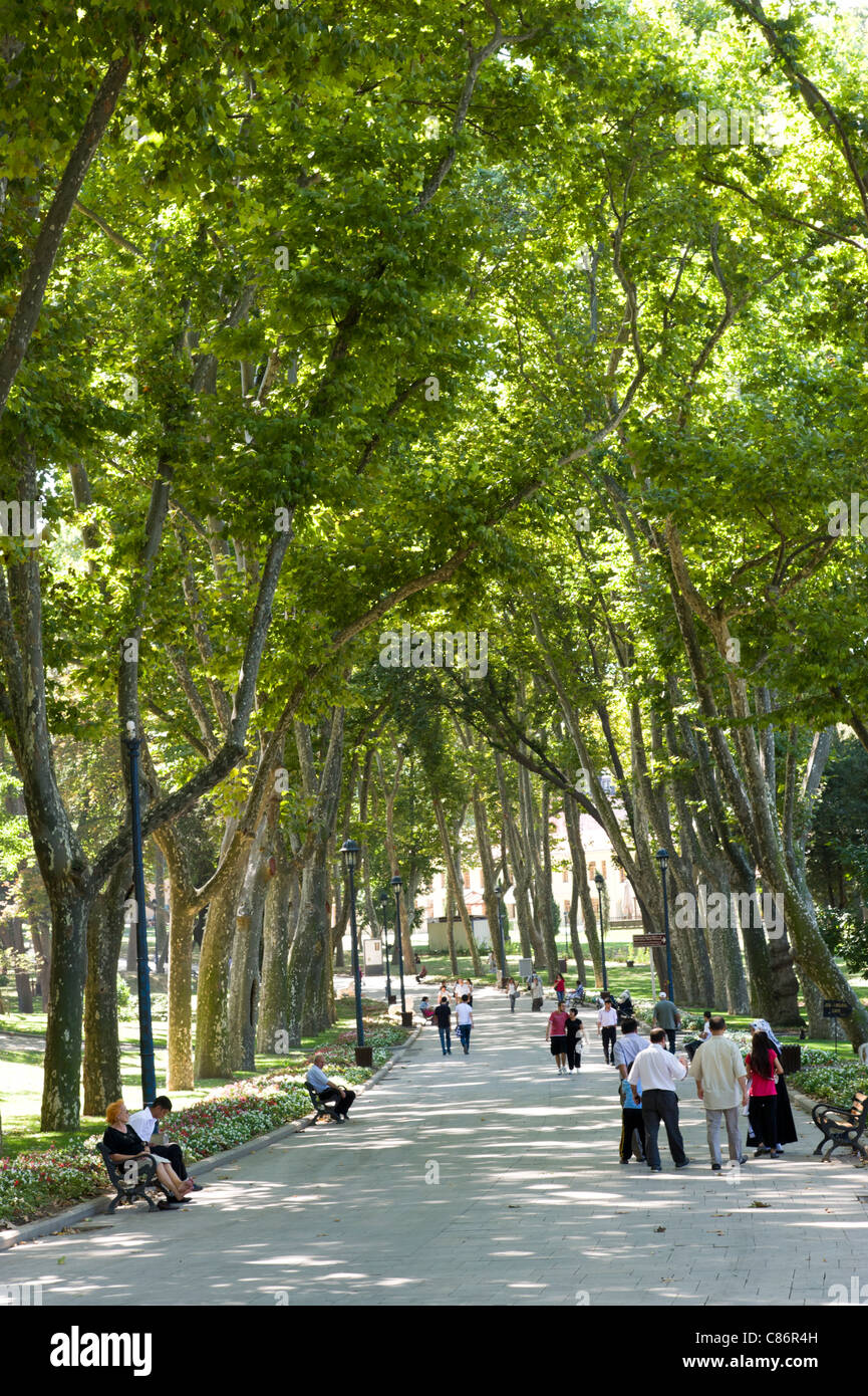 Gulhane Park, Sultanahmet, Istanbul, Turkey Stock Photo