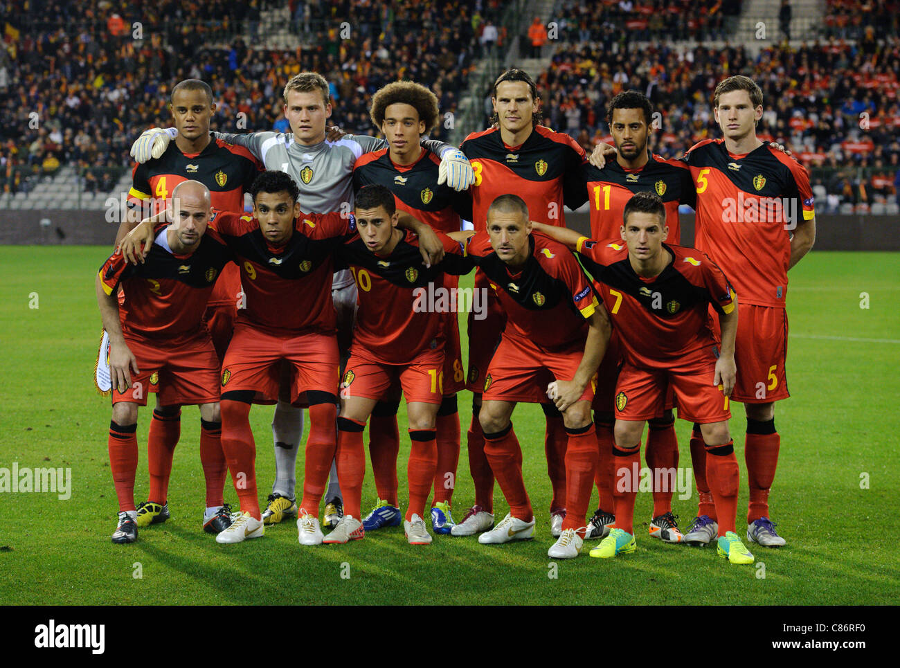 Belgium Team Group Stock Photo