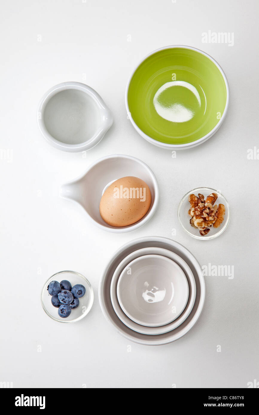 small portions of snack  healthy foods Stock Photo