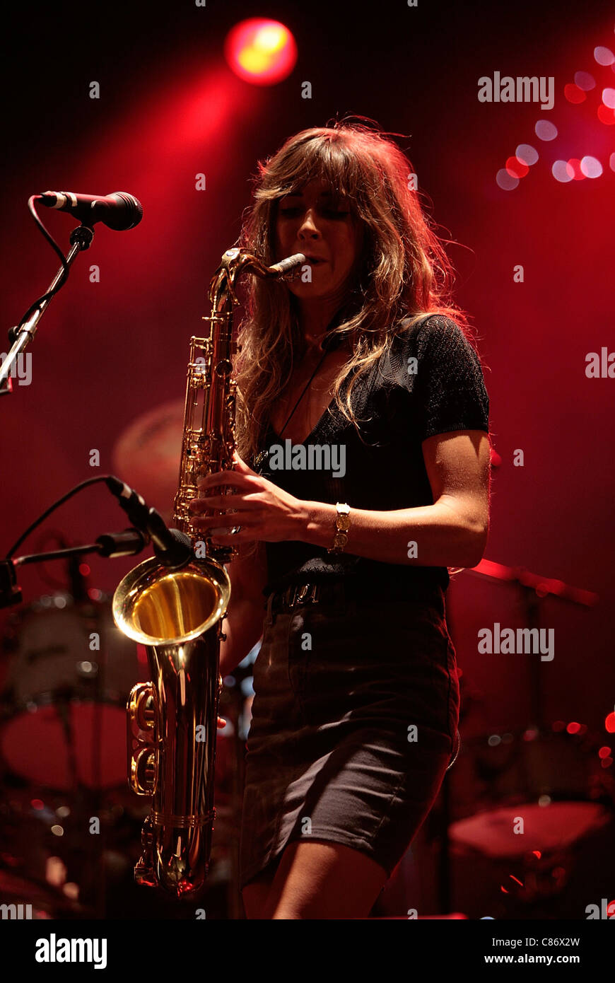Abi harding saxophone player zutons hires stock photography and images