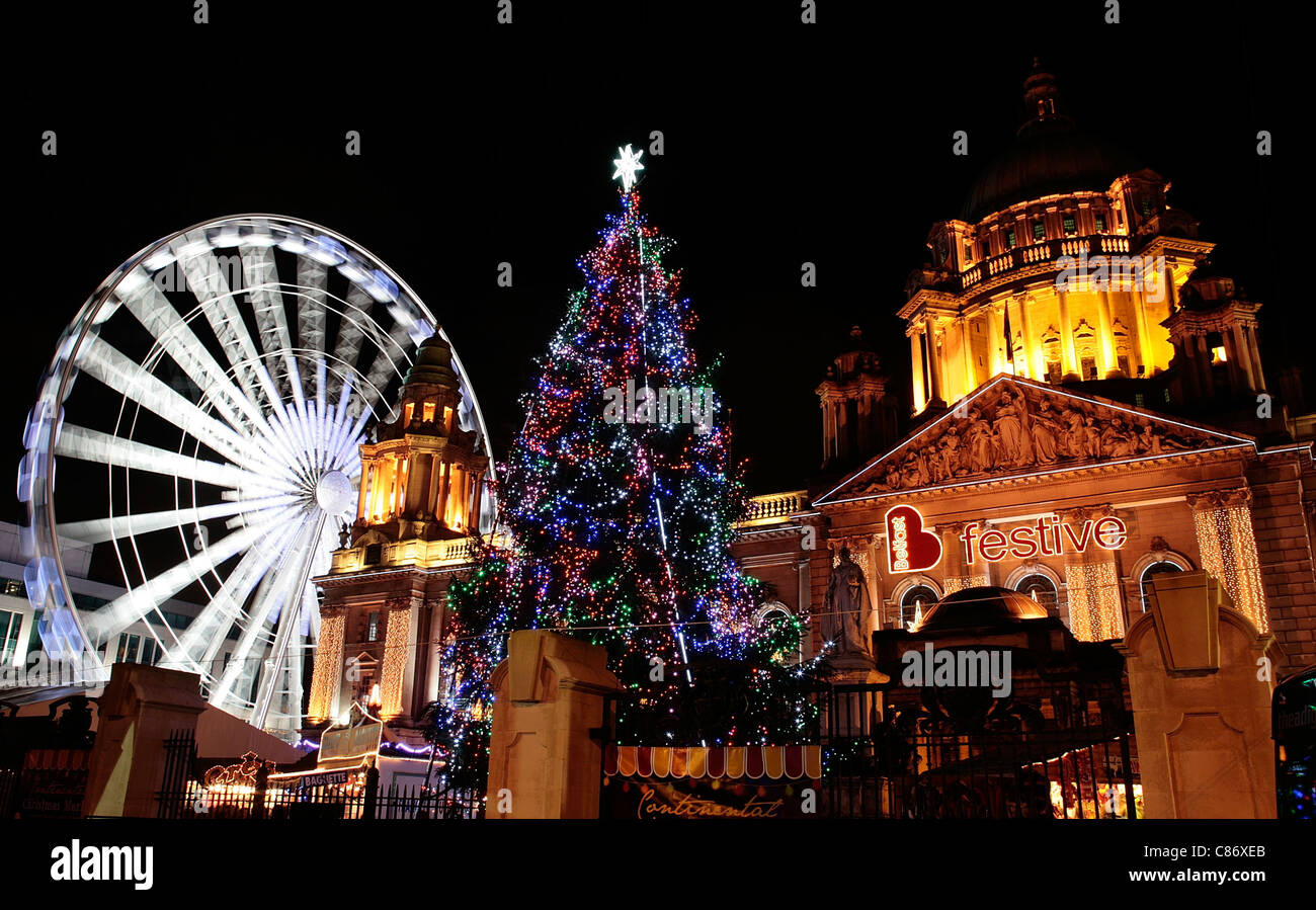 BELFAST, UNITED KINGDOM NOVEMBER 18 The Belfast Christmas Lights at