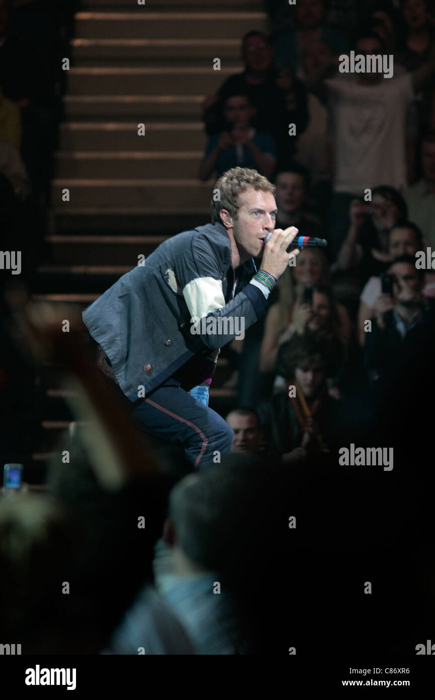 Chris Martin and Will Champion from Coldplay backstage at the Hollywood  Bowl, Los Angeles, united States of America Stock Photo - Alamy