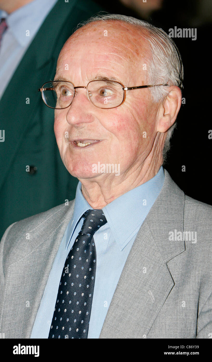 Dickie Best (George Bests father) at George Best airport renaming ceremony,  Belfast City Airport, Belfast, Northern Ireland Stock Photo - Alamy