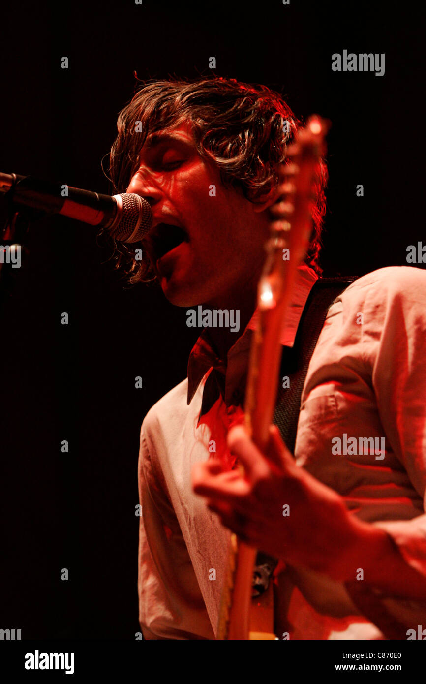 Keith murray of we are scientists performs on stage hi-res stock ...