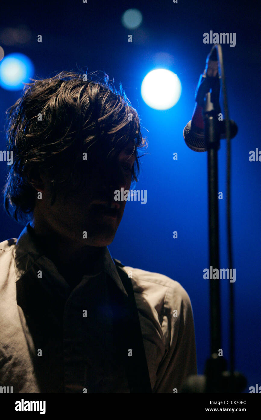 Keith murray of we are scientists performs on stage hi-res stock ...